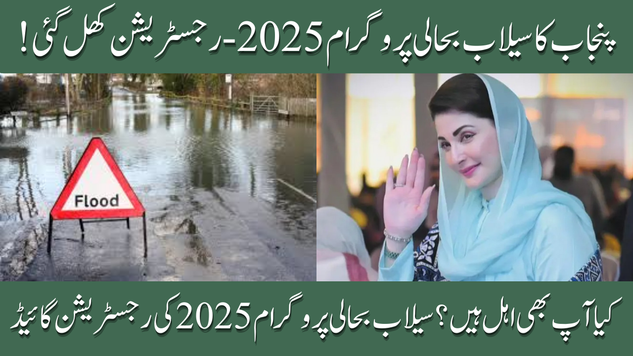 Wazir-e-Aala Punjab Sailab Bahali Program 2025 Registration – Full Guide