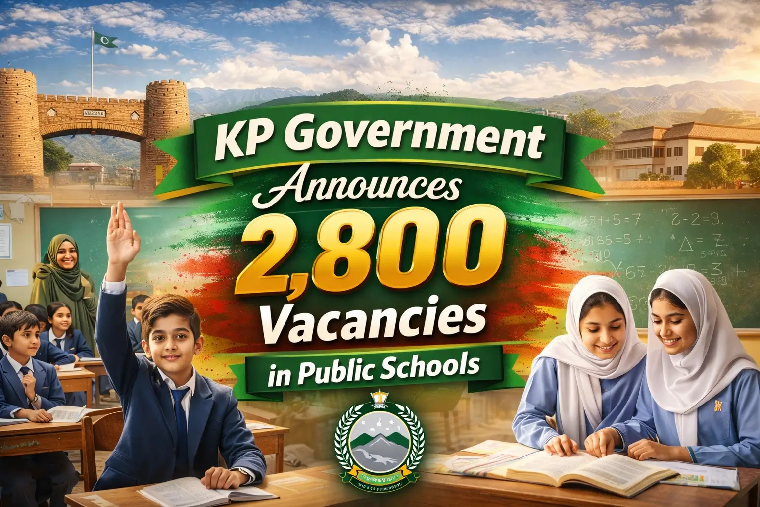 KP Government Announces 2,800 Vacancies in Public Schools