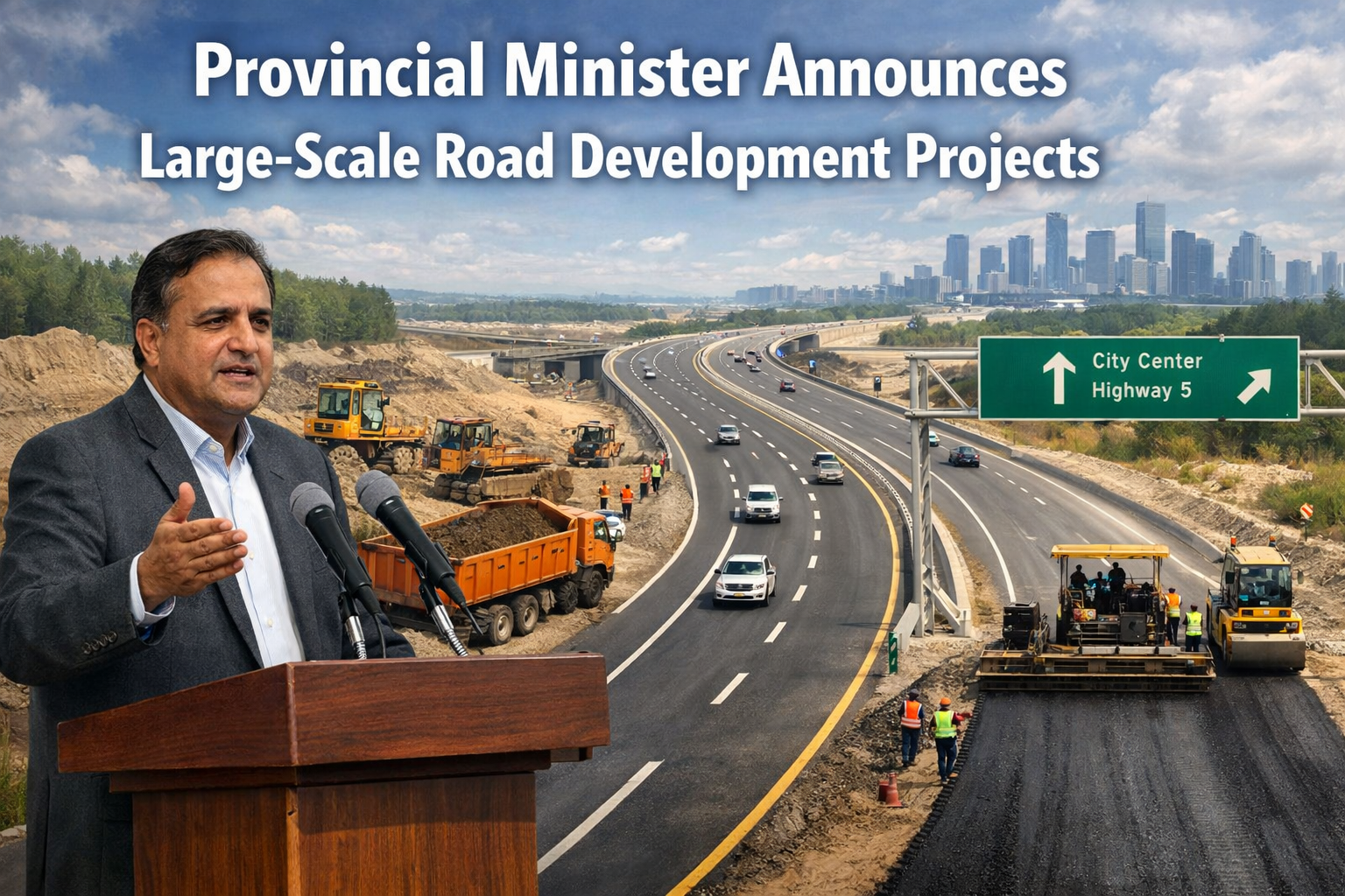 Provincial Minister Announces Large-Scale Road Development Projects